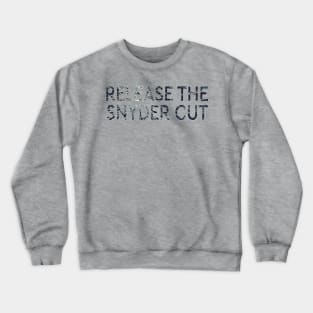 RELEASE THE SNYDER CUT - GLASS SHATTERED TEXT Crewneck Sweatshirt